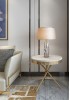 Bara Side Table Dia50cm - Stone top